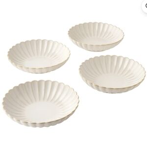 ❤️ 2025 New Pioneer Woman Colette Elegant Cream Scalloped Bowls